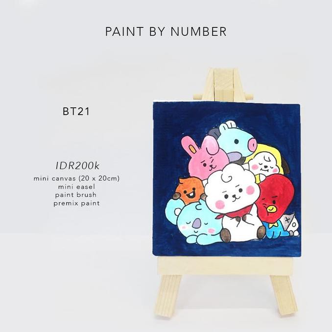 

Promo! Bt21 / Bts / Diy Craft / Art Set / Bts Set / Paint By Number Terpercaya