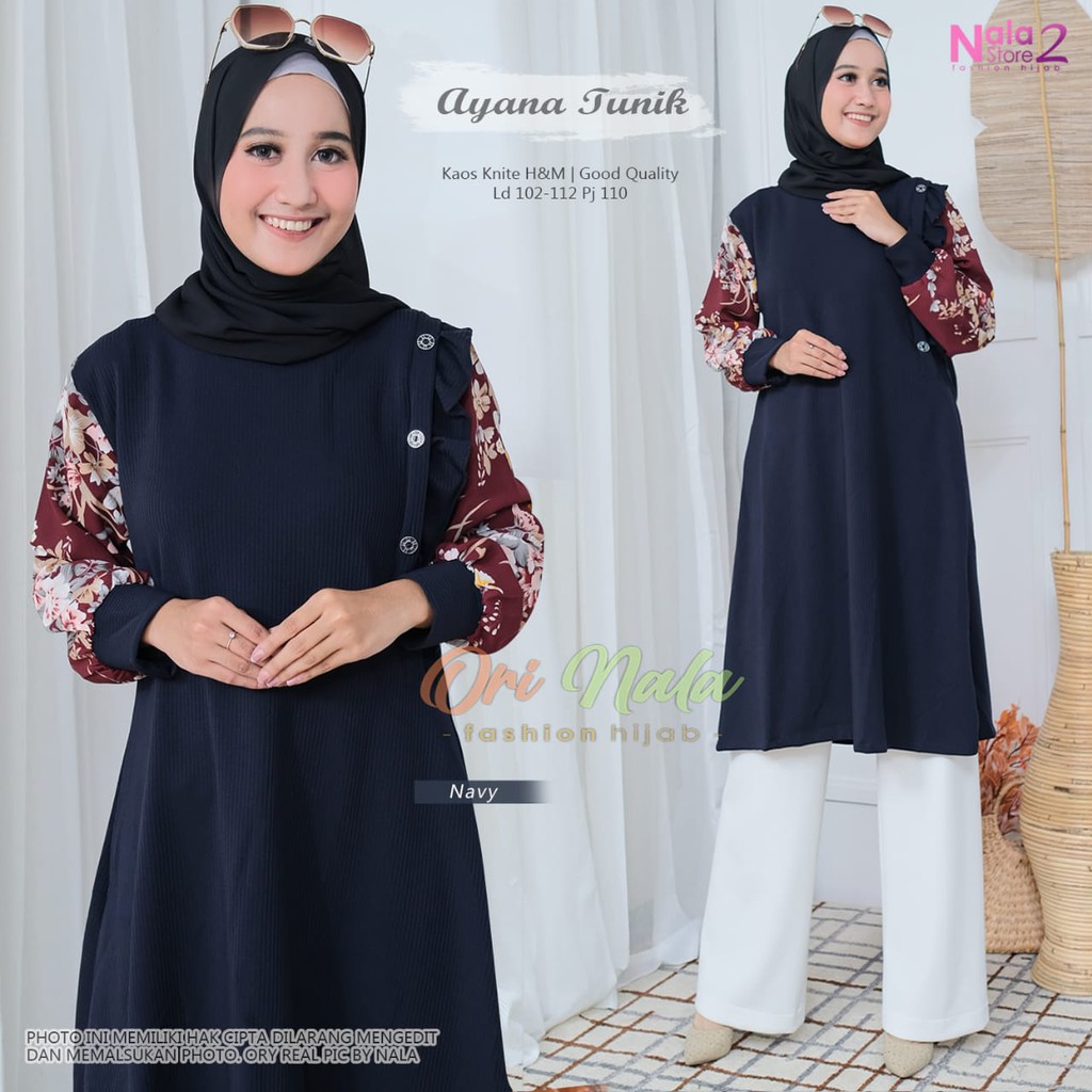 Tunik Ayana Premium Kaos Knite H&M Original