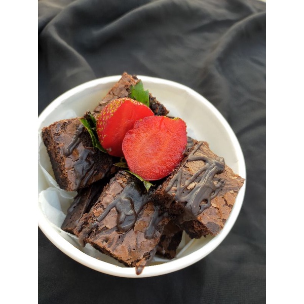 

brownies panggang fudgy