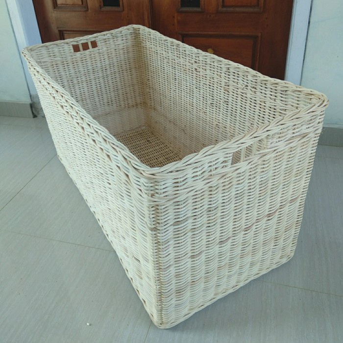 keranjang besar persegi kotak panjang jumbo penyimpanan 90x45x45 cm