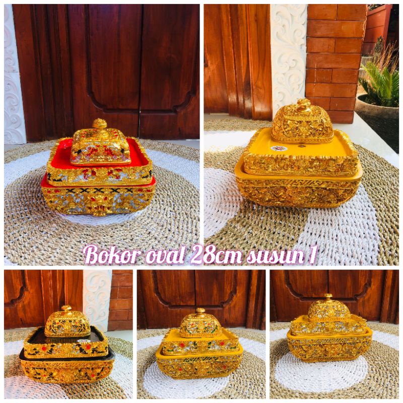 Bokor Kotak Oval Susun 28cm Fiber Prada Elit terlaris