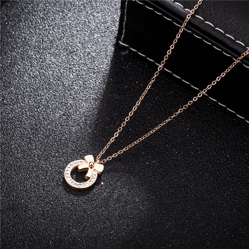 Kalung fashion aksesoris titanium mini korea hadiah wanita cewek 316L anti karat KK051