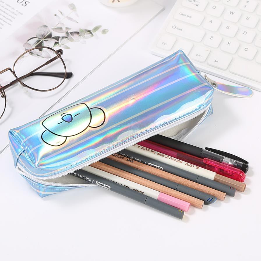 KOTAK PENSIL MOTIF BTS BT21 LUCU UNIK / KOTAK PULPEN / TEMPAT ALAT TULIS QQ167-4