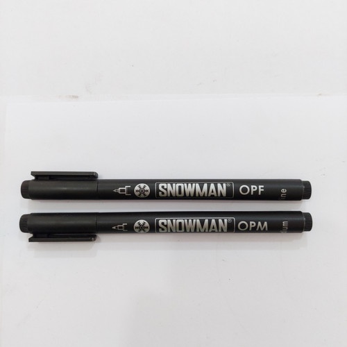 

Snowman OPM Permanent Black For Smooth Surfaces / Tersedia Ukuran F (Fine) dan M (Medium)