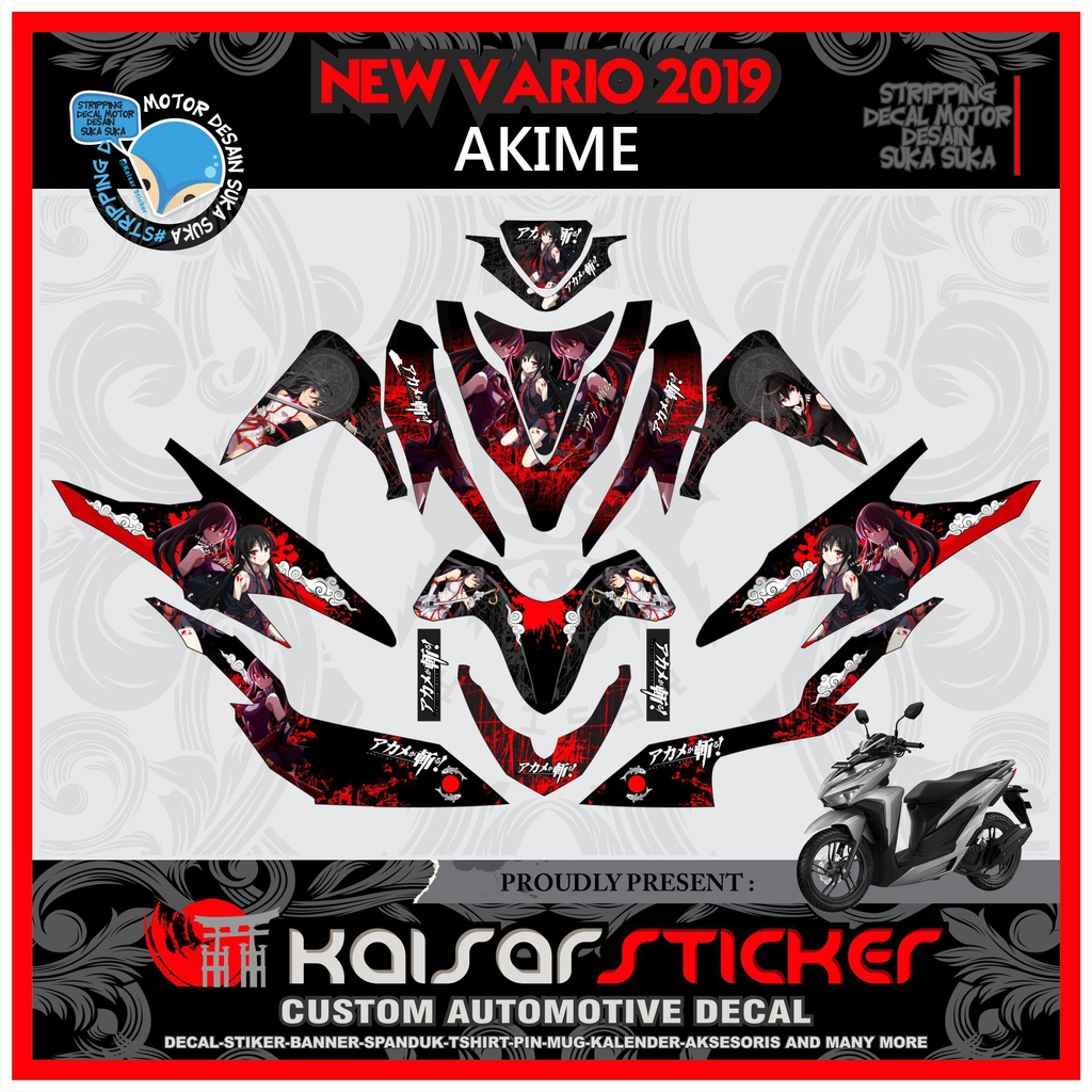 Sticker Striping Variasi Motor Full body New Vario 125-150 ISS - Stiker Decal All New Vario 2019-202