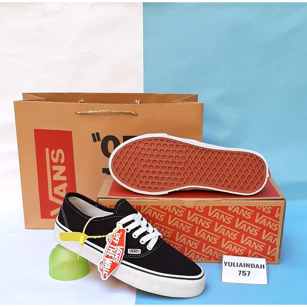 (BISA COD) Sepatu Vans Authentic Premium Import China - Sepatu Pria - Sepatu Wanita - Sepatu Sekolah - Sneakers Pria - Sneakers Authentic Lengkap Box