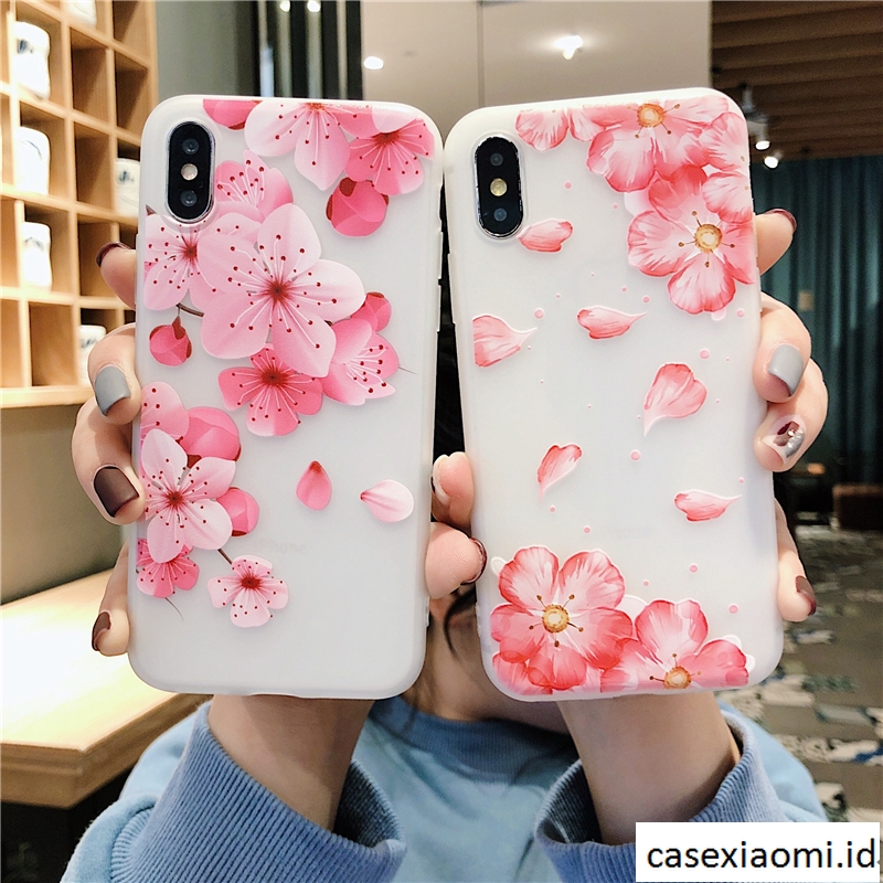 Soft Case Motif Bunga Warna Pink Untuk Vivo Y12 Y30 V19 Y91c Y15 Y91 Y20 Y20i Y50 S1 Y17 Y19 Y11 Y71 S1 Pro Z1 Pro Y93 Y95 V5 Y30i Y12i Y71i