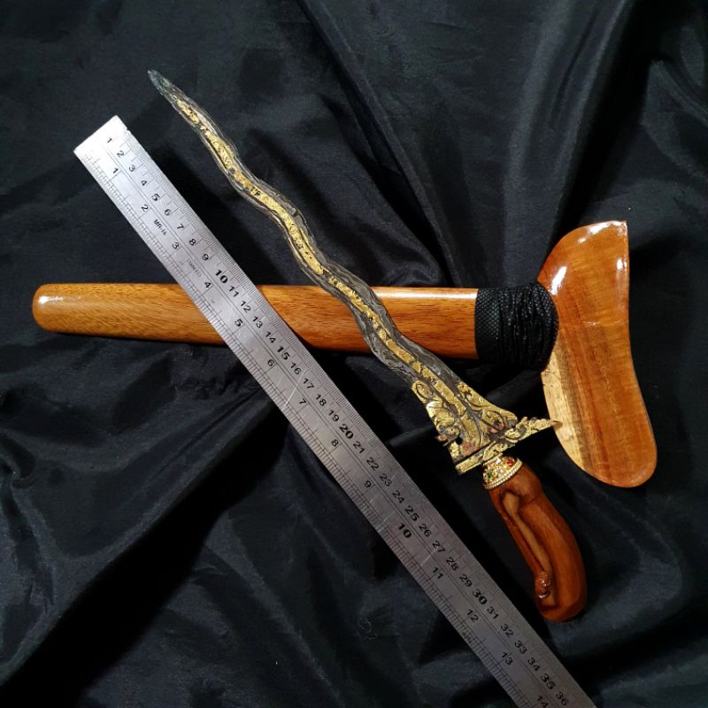 Keris Patrem Nogo Rojo Luk 7 Kinatah