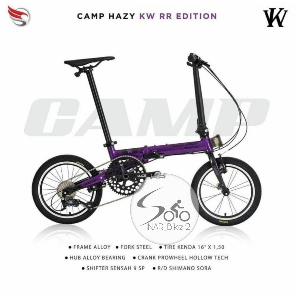Sepeda Lipat 16Inch Camp Hazy Kw Rr Edition