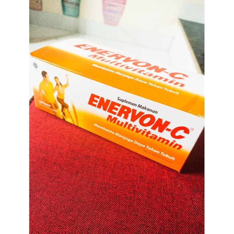 COD - ENERVON C STRIP MULTIVITAMIN ISI 4S - SUPLEMEN DAYA TAHAN TUBUH