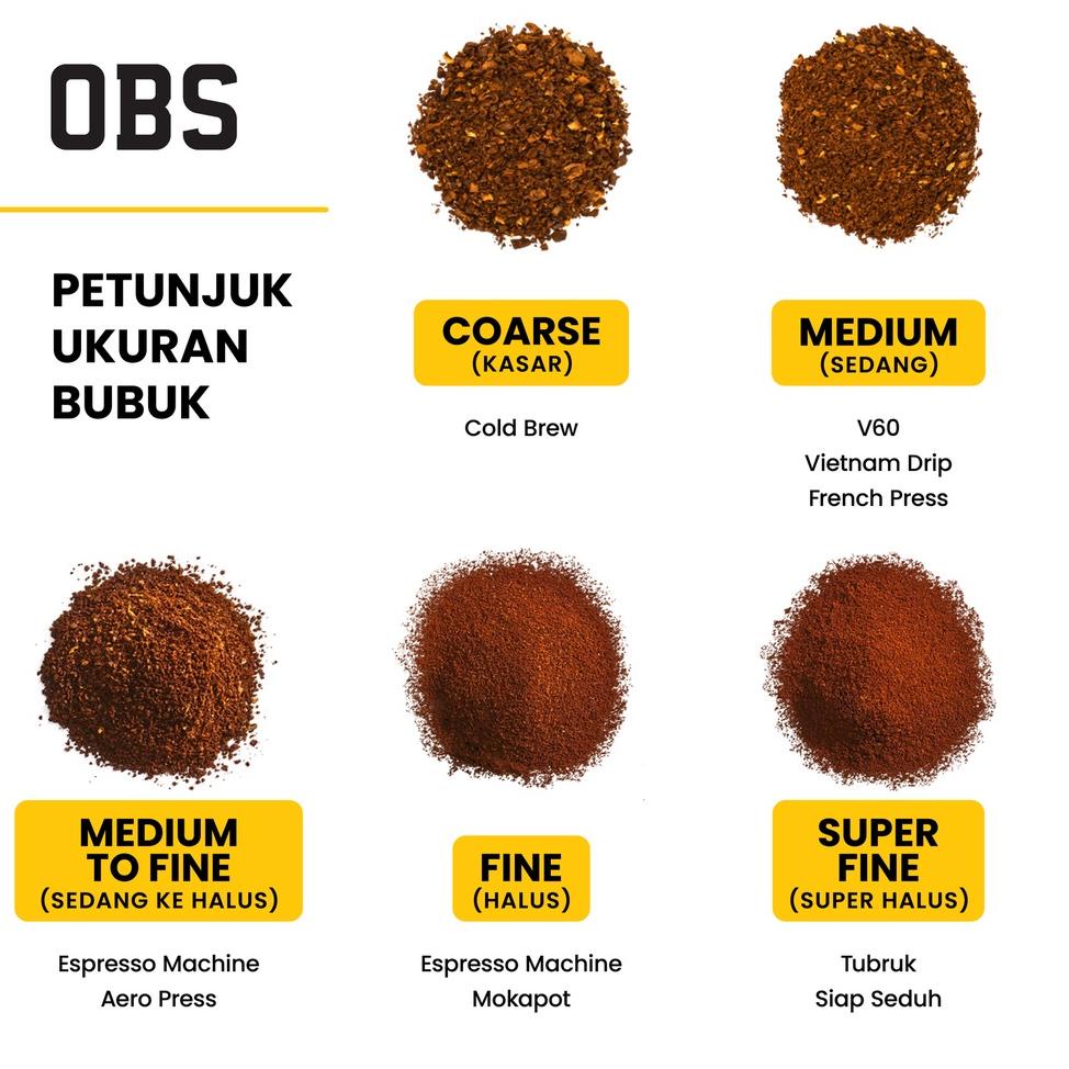 

⇮ Kopi Houseblend 250 gram Biji/Bubuk | Arabika Robusta 250 gr | OBS Coffee House Blend 250gr ↞