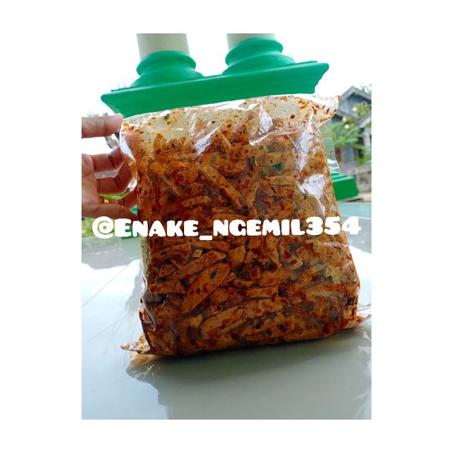 

Basreng stik pedas Daun jeruk/Basreng pedas premium(1000 gram)
