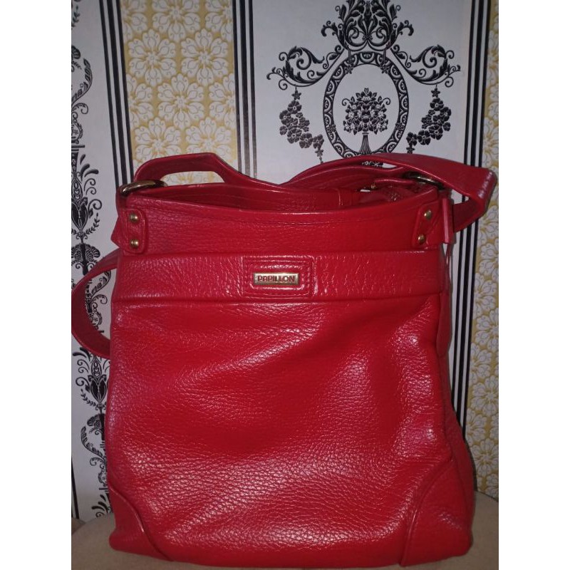 HABIS HABIS tas papillon preloved warna merah