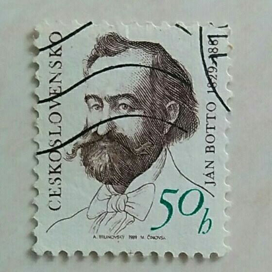 

(AD) Perangko Cekoslowakia 1989 160th Birth Anniversary of Ján Botto (1829-1881) 50h Used