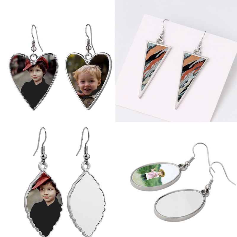 Siy Anting Tusuk Gantung Desain Print Foto Sublimasi Handmade Untuk Wanita