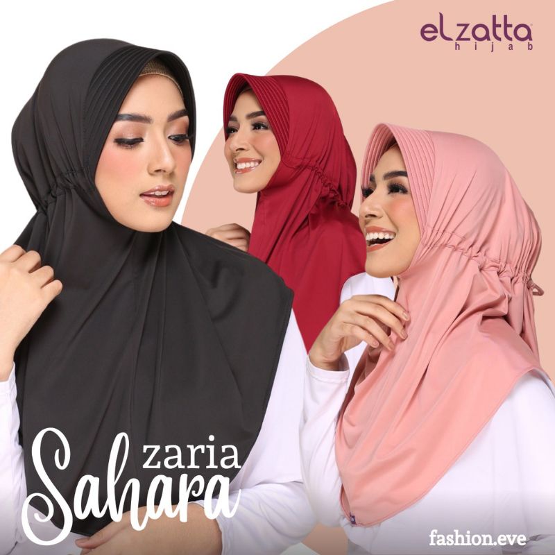 Jual BERGO ELZATTA HIJAB TERBARU ELZATTA ZARIA SAHARA BAHAN JERSY