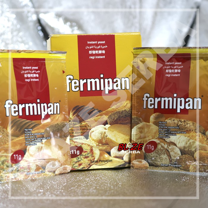 

FERMIPAN RAGI INSTAN BAHAN PENGEMBANG ROTI DAN KUE 11G /SACHET