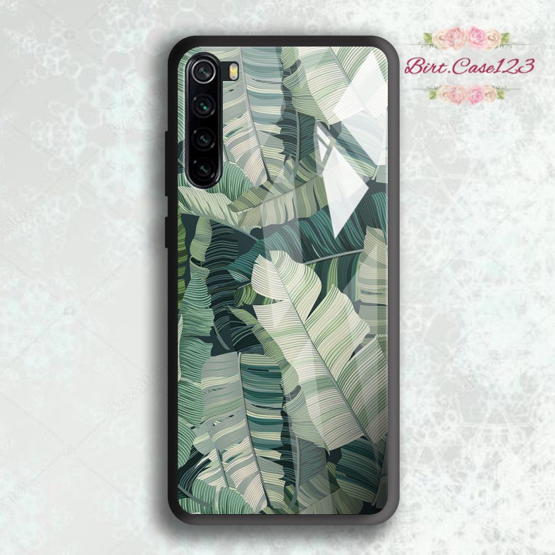 Case casing softcase silikon Gambar FOLIAGE back case glass vivo y91 y93 y95 y91c y71 y81 y12 etc