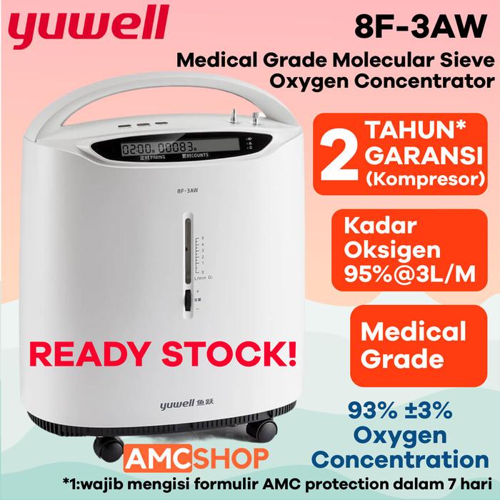 Medis | Yuwell 8F-5Aw 5Lpm Medical Grade Molecular Sieve Oxygen Concentrator