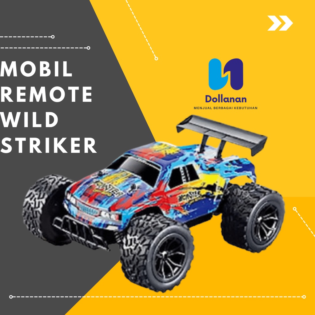 Mobil Remote Control Wild Striker Monster Skala 1:14 Baterai Cas Rc Mobil Mainan Anak Laki Laki Mobi