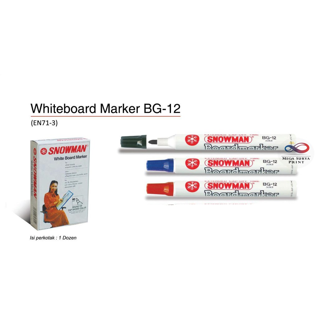 

Snowman Whiteboard Spidol bg-12