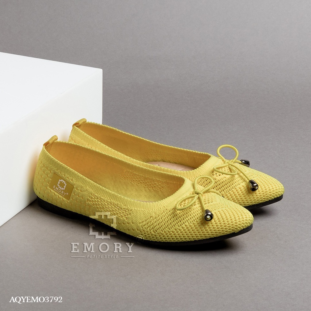 yellow leather flats
