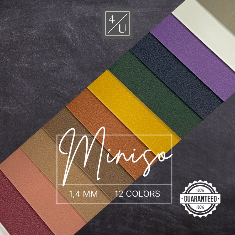 SUPPLIER Kain Kulit Sintetis Meteran GARANSI PVC - MINISO 1×1,37M Bahan Tas Tebal Oscar