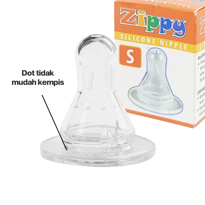 Zippy Dot Bayi Silikon S / M / L / XL Silicone Nipple Anti Kempis ZIP-OK-421-2