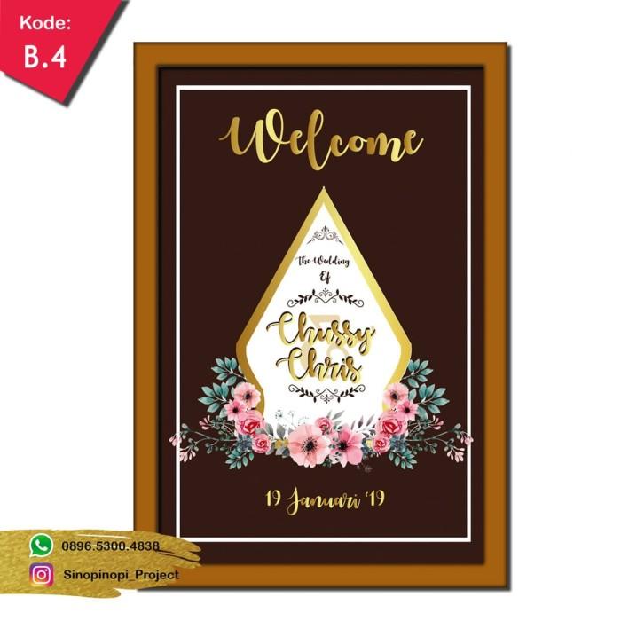 BINGKAI SELAMAT DATANG PERLENGKAPAN PERNIKAHAN LAMARAN ULANG TAHUN