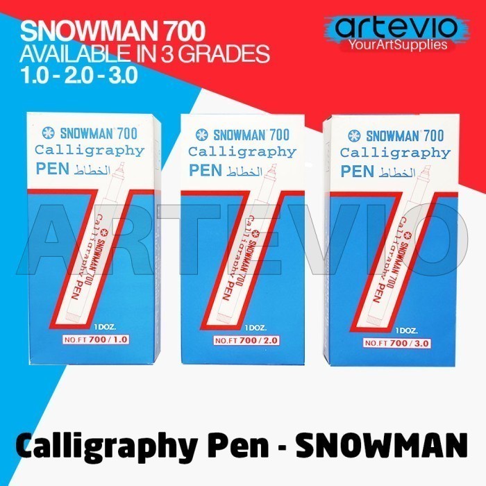 

kaligrafi-perlengkapan- drawing pen / snowman calligraphy pen / pulpen kaligrafi snowman - 1.0