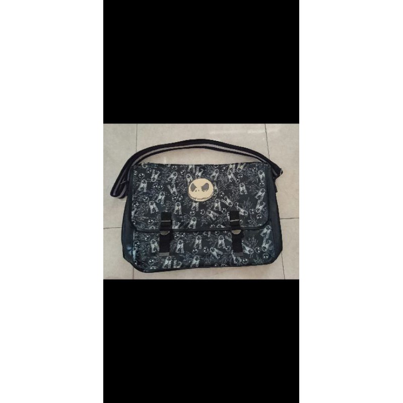 TAS SELEMPANG JACK SKELLINGTON NIGHTMARE BEFORE CHRISTMAS SKULL TENGKORAK