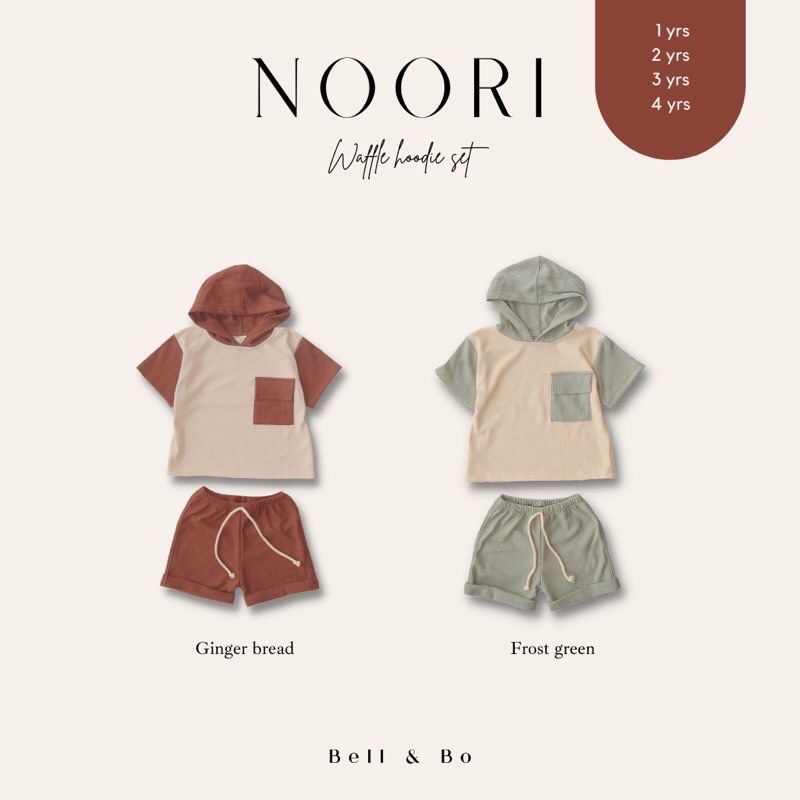 Noori Set Bell &amp;Bo / Setelan Anak Unisex