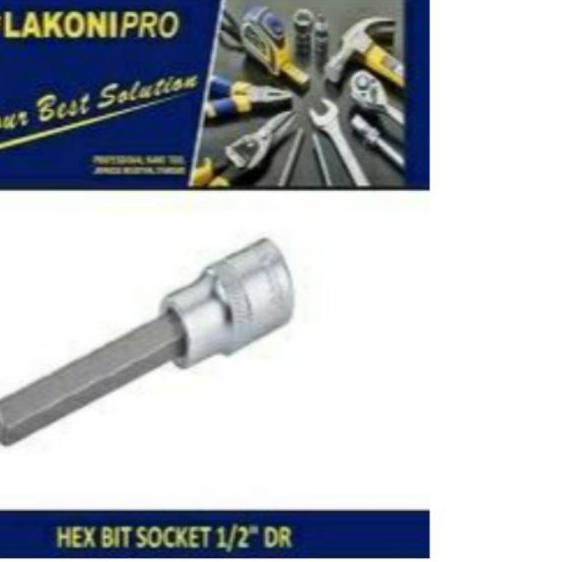 ֍ LAKONI PRO MATA KUNCI SOK HEX BIT KUNCI L / HEX BIT SOCKET ✩