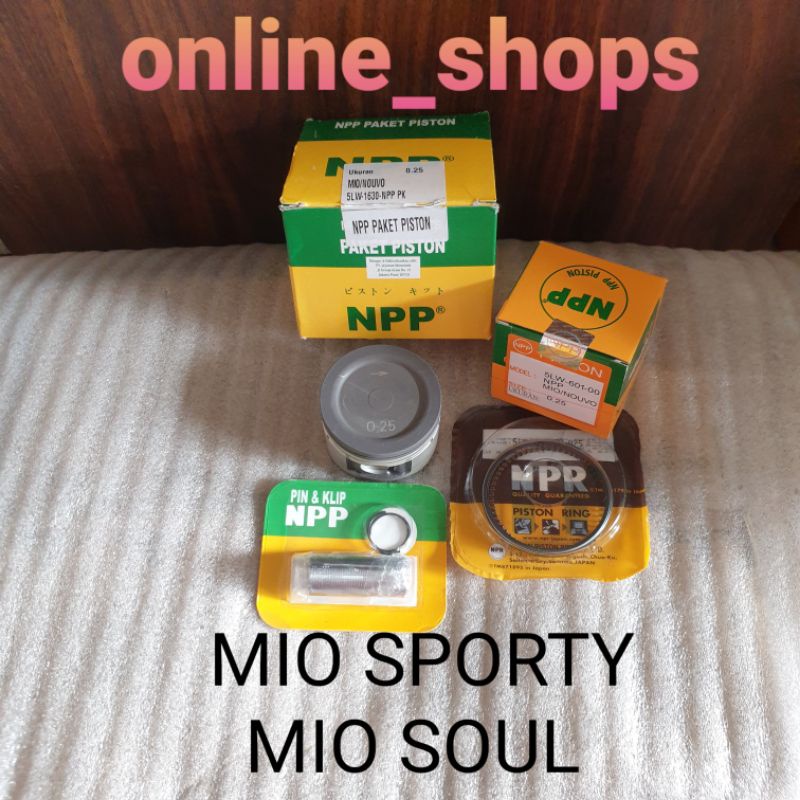Paket piston kit seher npp mio sporty mio soul oversize os std 25 50 75 100
