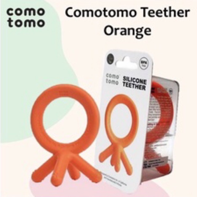 COMOTOMO Teether Silicone Blue - Orange