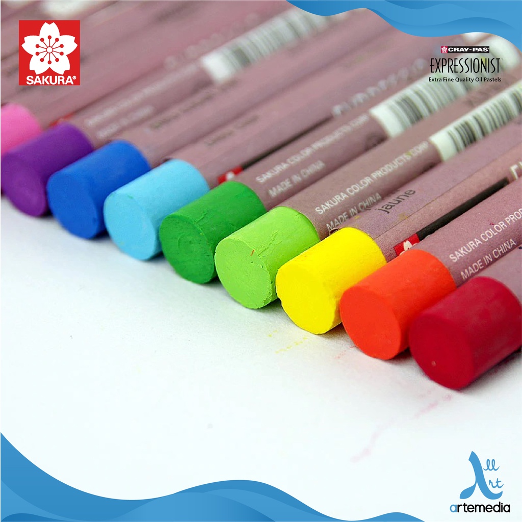 Krayon Sakura Cray-Pas Expressionist Set 25 Color Oil Pastel Crayon-1