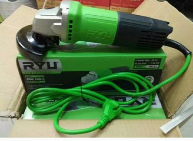 MESIN GRENDA TANGAN RYU 4&quot; DISC ANGLE GRINDER RYU RSG 100-3