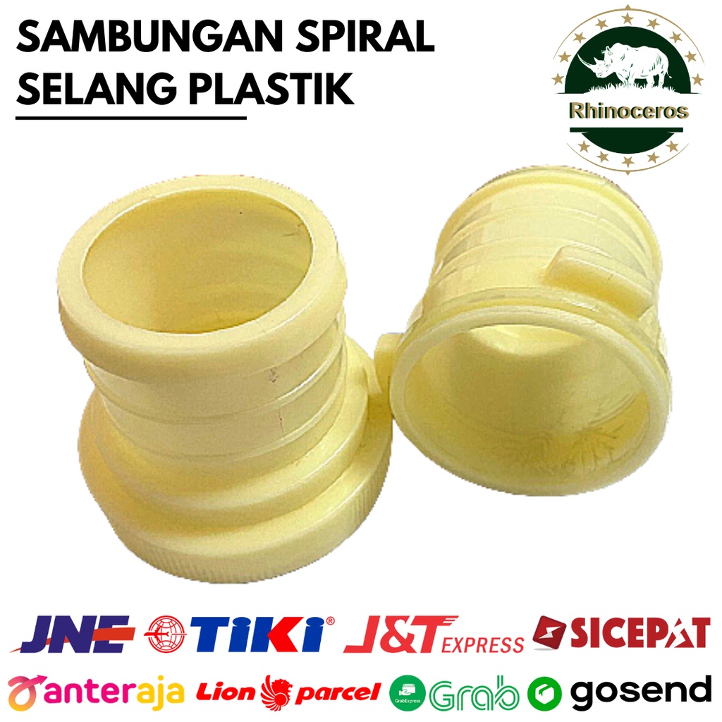 Sambungan Spiral Plastik Selang Irigasi Sambungan Drip 2- 4Inch