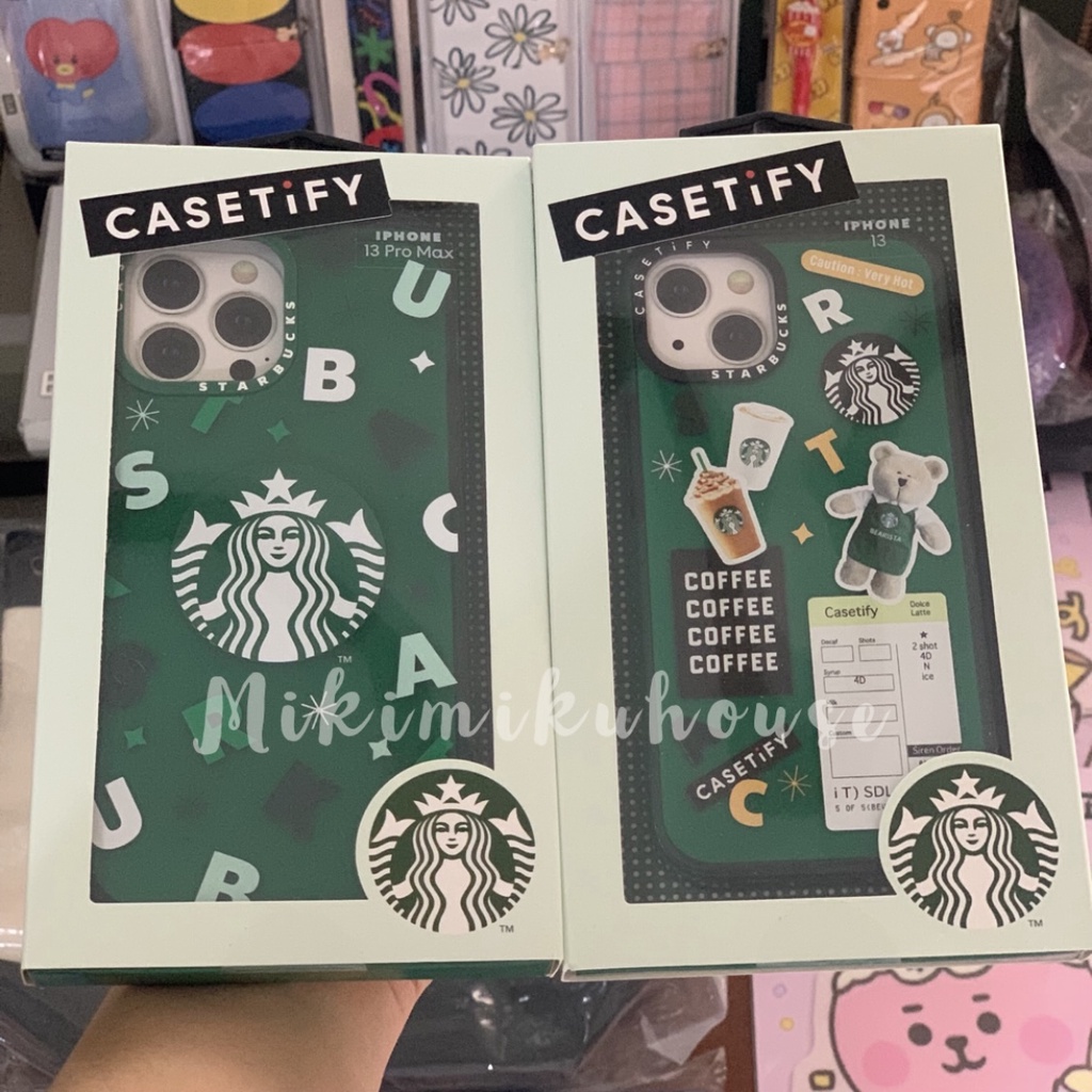 {LIMITED} KOREA STARBUCKS CASETIFY CASE ORI CASETIFY X STARBUCKS CASE IPHONE 13 13 mini 13 PRO MAX S