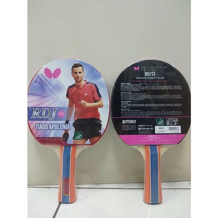 Bet Tenis Meja Pingpong Butterfly Tiago RDJ S3 Best Seller