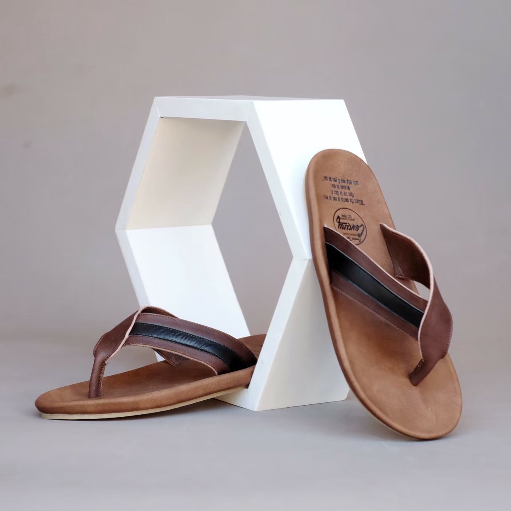 SANDAL JEPIT PRIA DEWASA SANTAI PRIA CEVANY KIANT KULIT ASLI ORIGINAL CASUAL 100% PRIA KERJA KANTOR NYAMAN || SANDAL JEPIT PRIA INDIAN TERBARU LEBARAN 2022