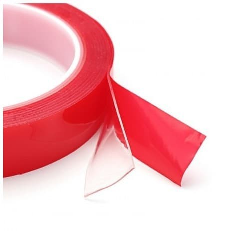 

Perekat Lakban Double Tape Red Clear Transparan Gel 3 Cm X 1 Meter