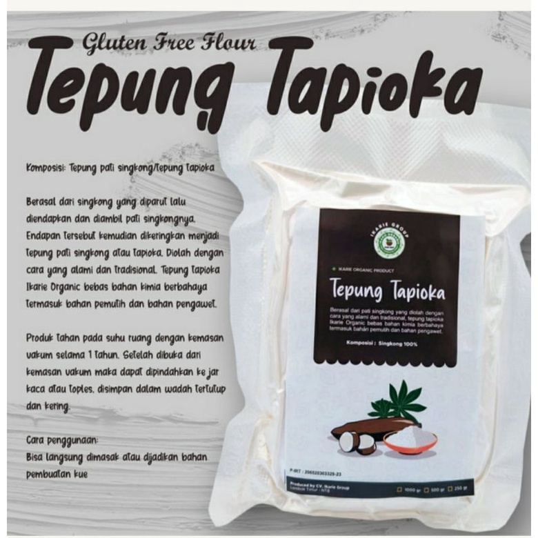 

500 gr tepung tapioka / ikarie organik tepung tapioka