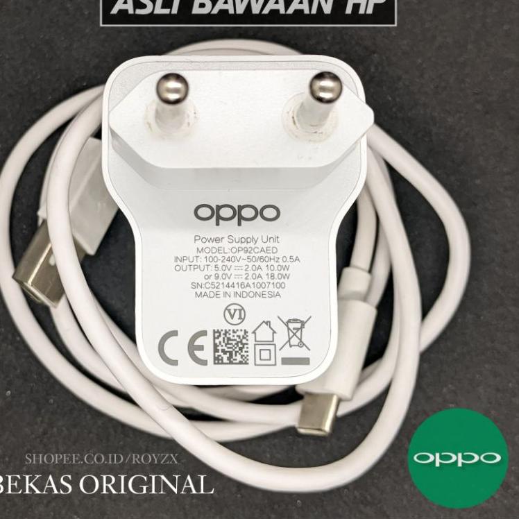 Jangan Ketinggalan order..  CHARGER OPPO A92 - A53 - A54 TYPE C ORIGINAL FAST CHARGING 18 WATT BAWAA