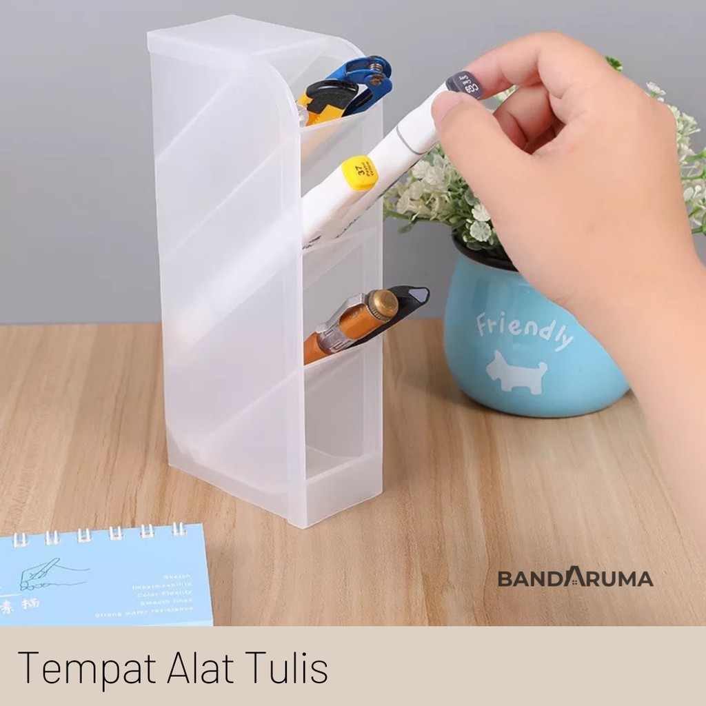 

Tempat Alat Tulis Pensil Kosmetik Stand Organizer Box Kotak