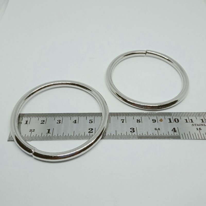 RING O BULAT BESI UKURAN 6 CM TEBAL NIKEL