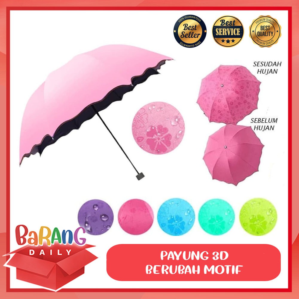 PAYUNG LIPAT 3D AJAIB MAGIC UMBRELLA DIMENSI TIMBUL MOTIF