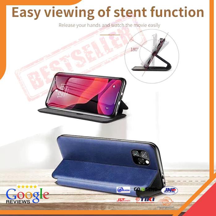 ACC HP SAMSUNG GALAXY A8 PLUS 2018 FLIP CASE LEATHER STANDING