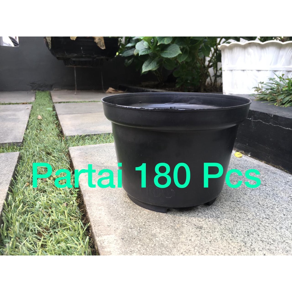 Pot Bunga/Pot plastik uk 17 kecil (180 pcs)