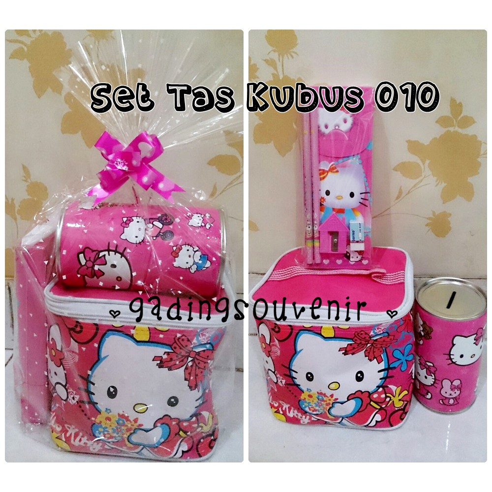 GROSIR! Set Tas Kubus 010/Paket Hadiah Souvenir Ulang Tahun Ultah Anak